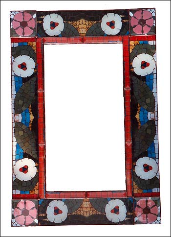 MosaicFloralMirror